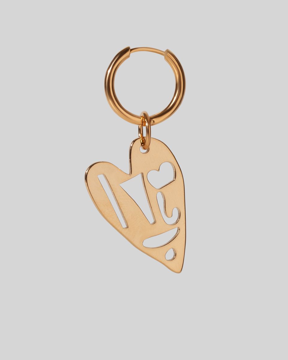 Моносерьга Сердце Видит