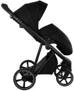 Детская коляска Roan Sol Vintage Leather 2.0 3 в 1 с автокреслом Pituso Baesa Pro Black SL/10/L Black/Black/руч.Черный