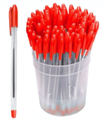 Ручка масляная 0,7 мм красная "VeGa" (Стамм)