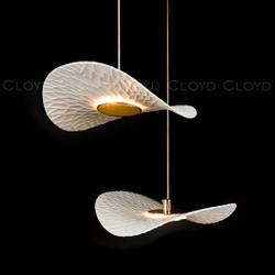 Подвесной светильник Cloyd FLOPPY P1 / Ø20 см - керамика - золото (арт.12501)