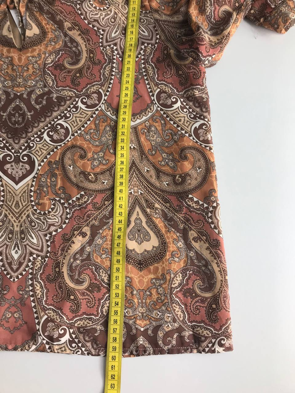 Блузка Zolla с орнаментом, маркировка М, визуально на 46 размер