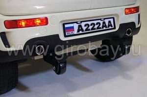 Детский электромобиль River Toys MiniCooper A222AA бежевый фото №8