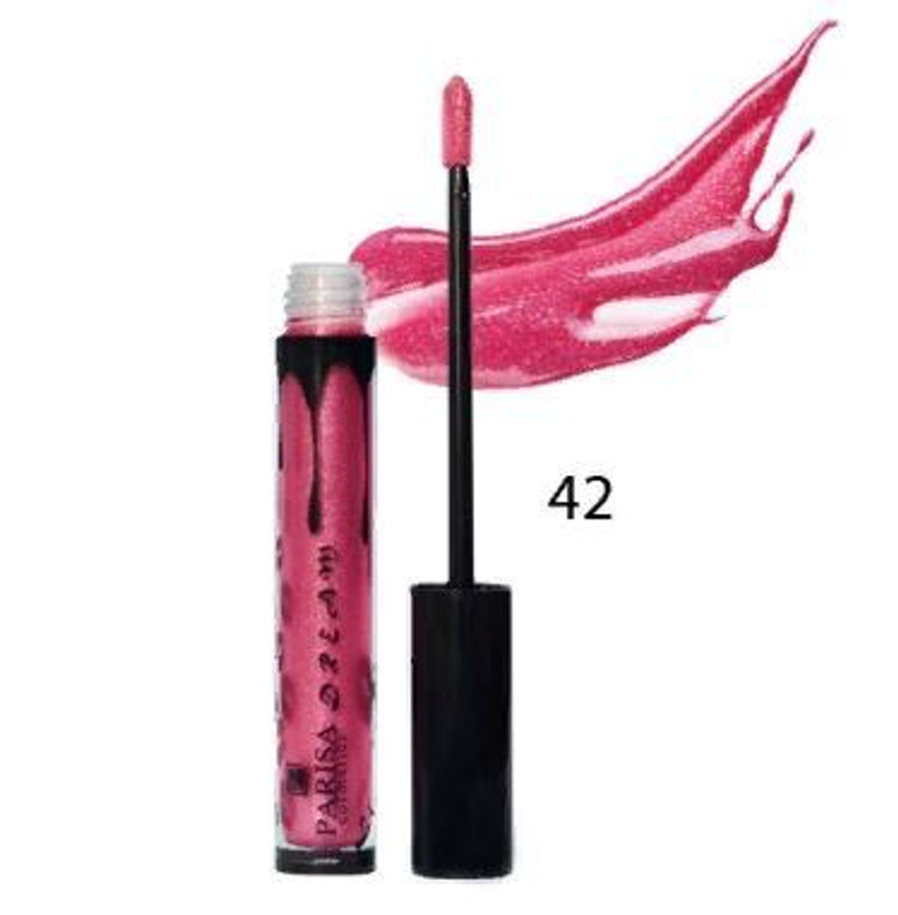 Parisa Блеск для губ Dreams, LG-603, тон №42, Пурпурное мерцание, 8 мл