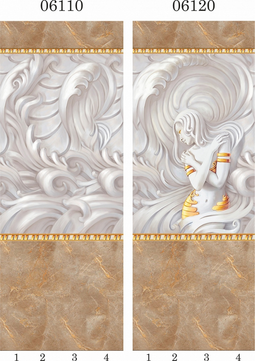 Панель ПВХ фотопечать 3D Panda Каменная княжна 2700х250 мм