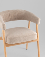 Стул обеденный Zubo с деревянными ножками бежевый