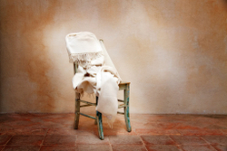 Плед шерстяной 140x180 CO.BI. Fashion бежевый Италия