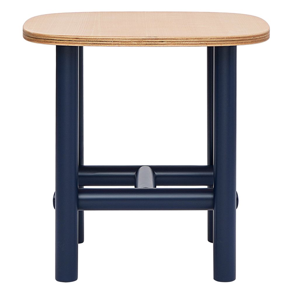 Столик Ottal, 44,5х44,5х45 см, бук, бежевый/синий