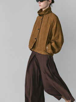 Massimo Dutti Плиссированная юбка-шорты миди, коричневый