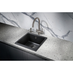 Мойка для кухни MILACIO Leon 45 Cuarzo MC.77091, черный матовый