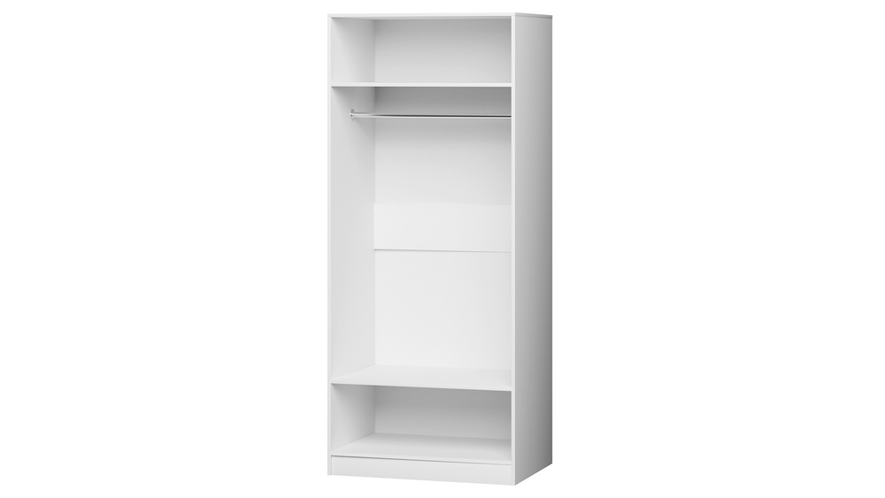 Гардероб PAX IKEA 2-дверный (с зеркалом) 100x60x201 cm 100*60*201 см, Белый   Фиеста