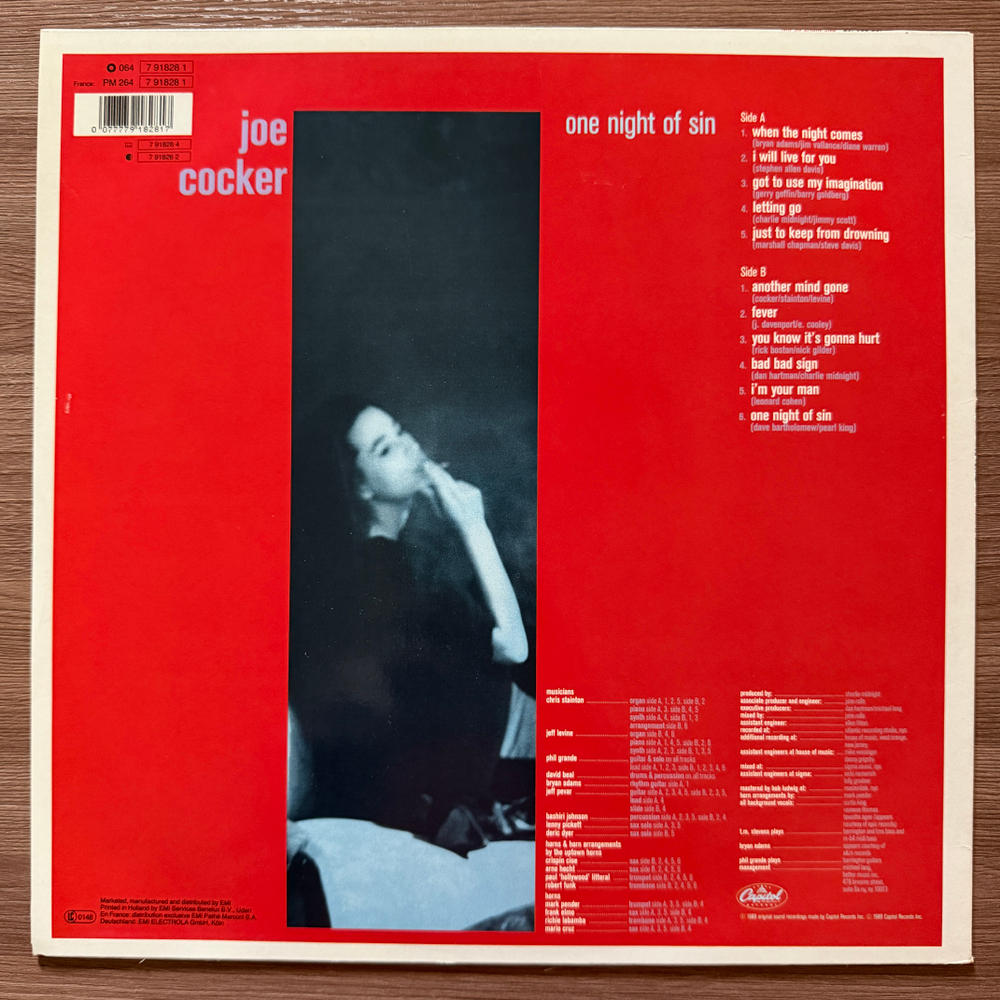 Виниловая пластинка Joe Cocker - One Night Of Sin LP