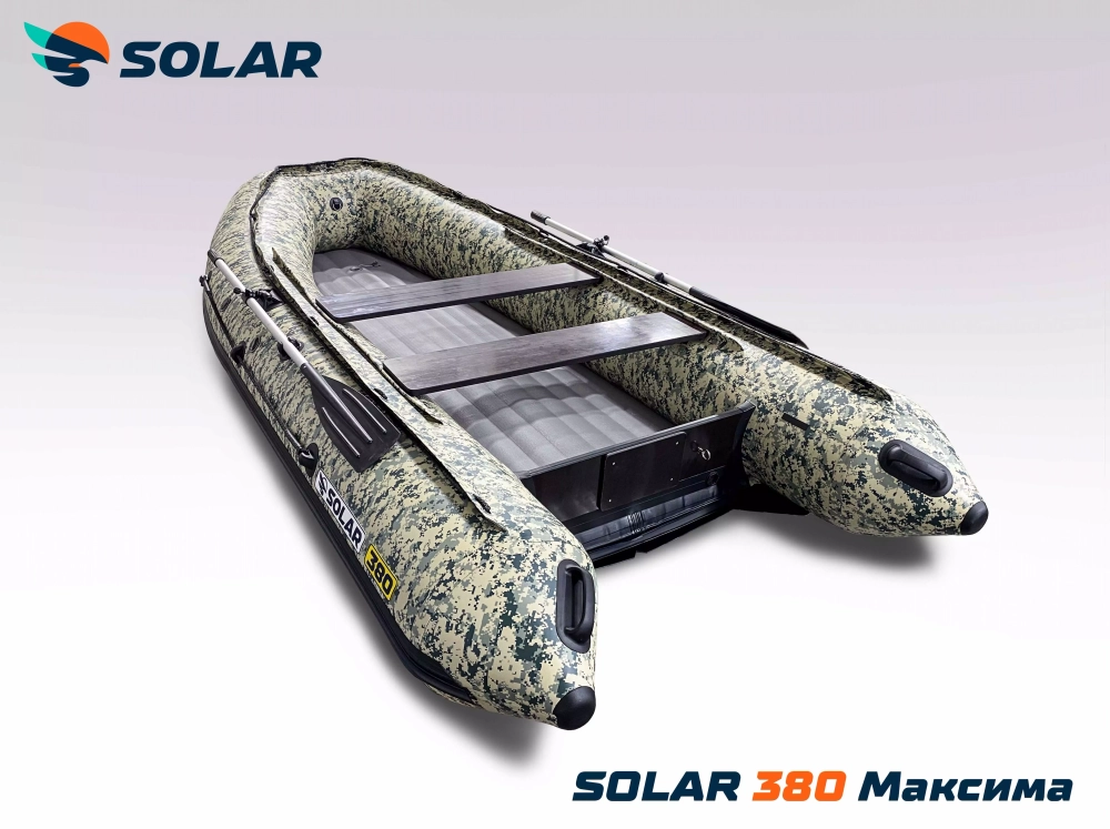 Лодка надувная моторная solar-380 к (максима)
