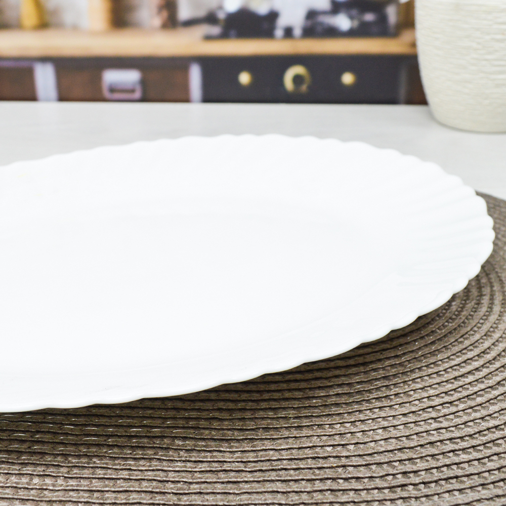 Блюдо овальное 34*25см "Wave light" Без деколи (99246)