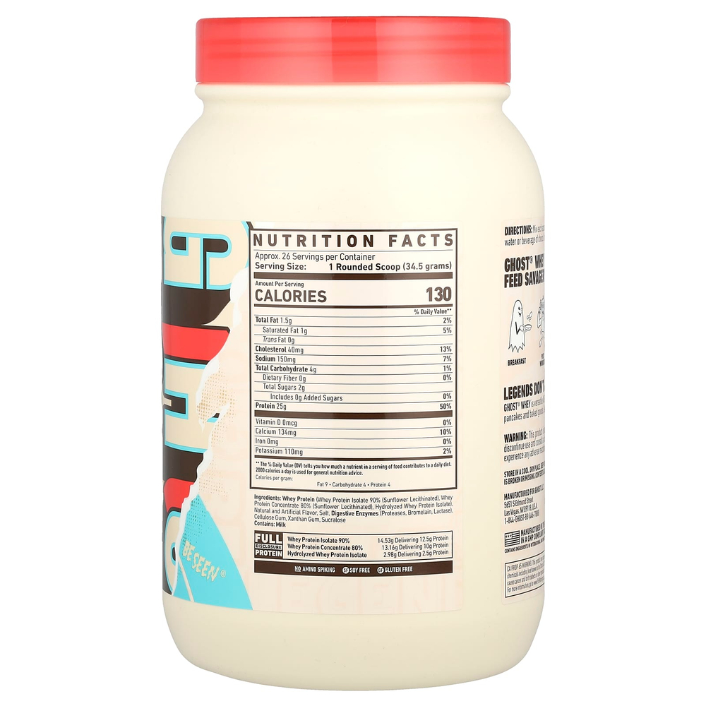 Ghost, Сывороточный протеин, Cereal Milk®, 924 г (2 фунта)