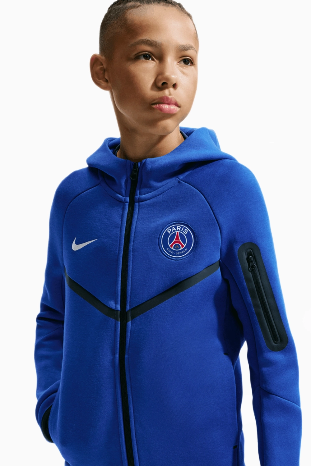 Кофта Nike PSG 26/27 Tech Fleece Windrunner Junior - синий