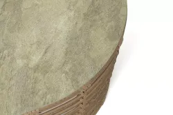 "Валенсия" журнальный столик из искусственного ротанга, цвет соломенный