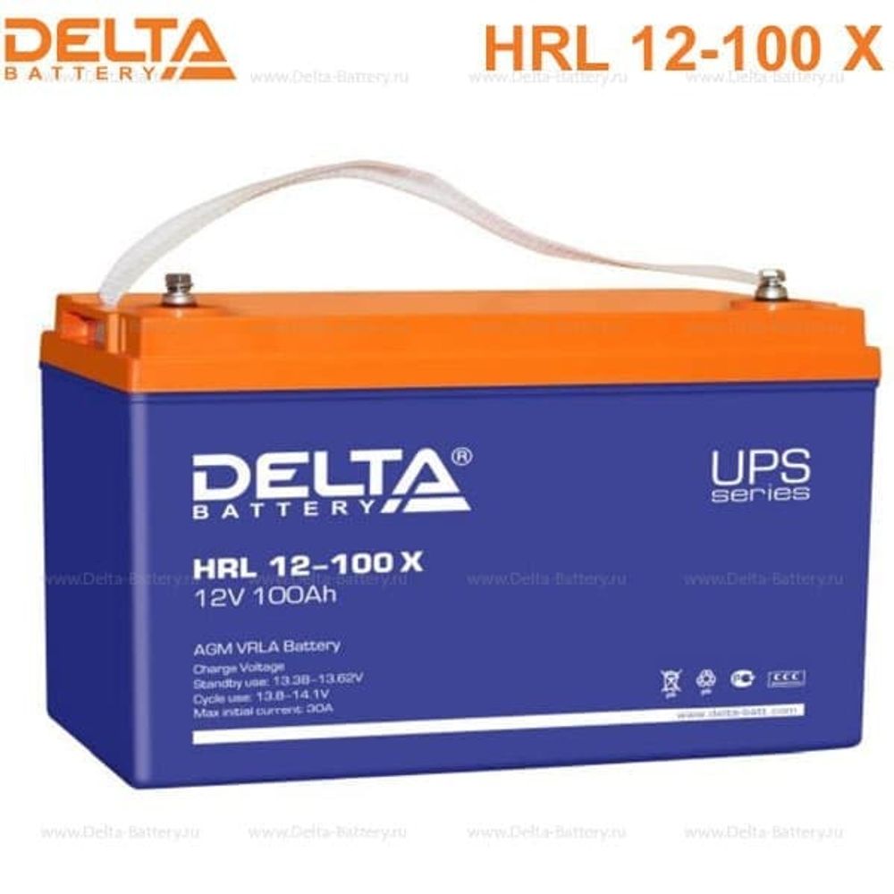 Аккумуляторная батарея Delta HRL 12-100 X (12V / 100Ah)