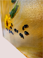 Картина натюрморт «Подсолнухи» | Холст, масло 50х70 см | Художница Ефимова Ольга