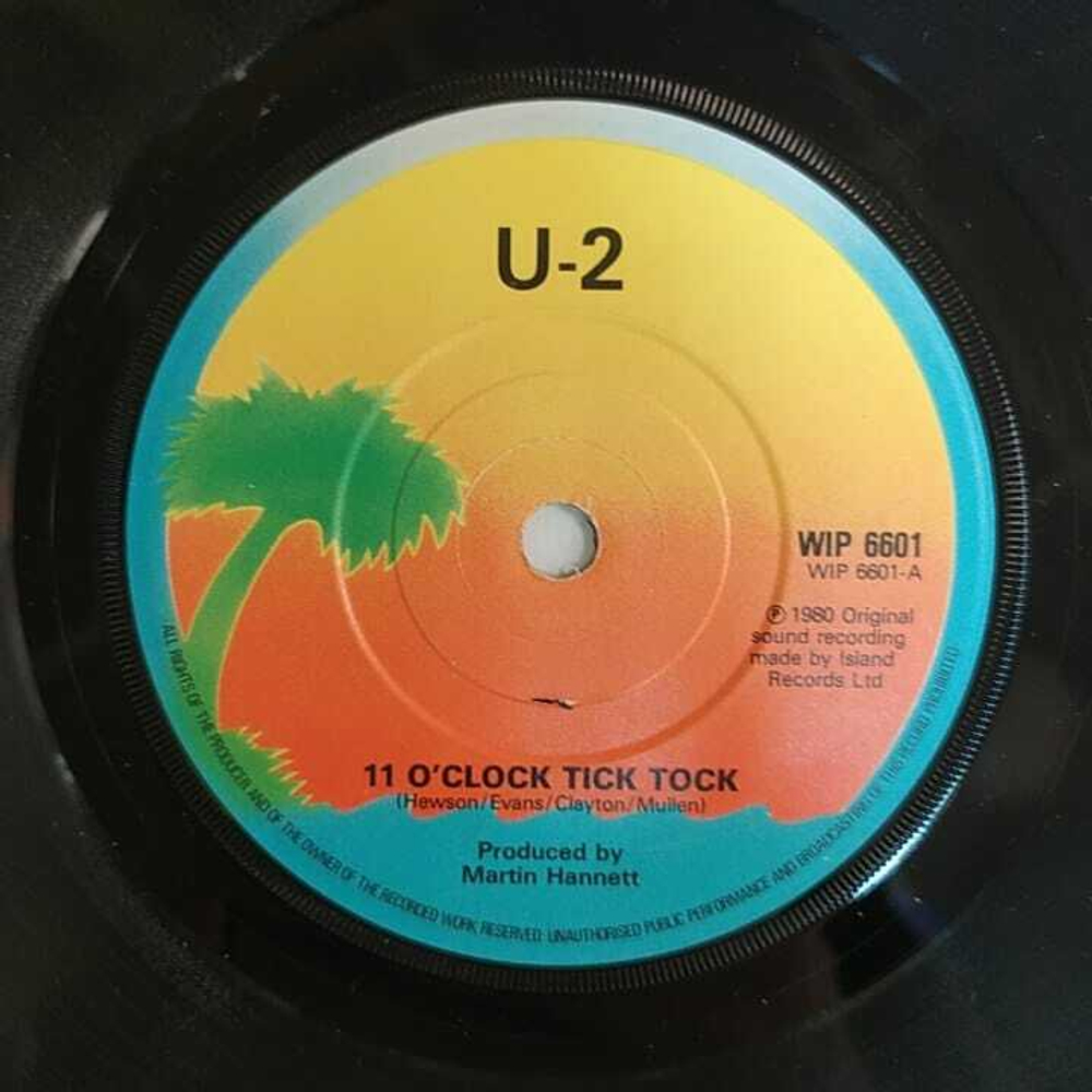 U2 - 11 O'Clock Tick Tock (Великобритания 1980г.) 7", 45 RPM, Single