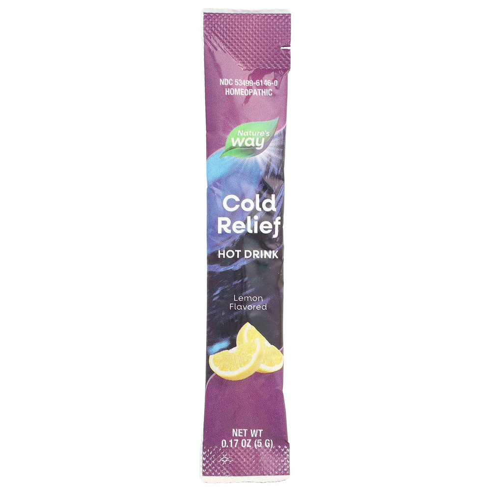 Nature's Way, Umcka®, Cold Relief, успокаивающая смесь для горячих напитков, для детей от 6 лет, лимон, 10 пакетиков по 5 г (0,17 унции)