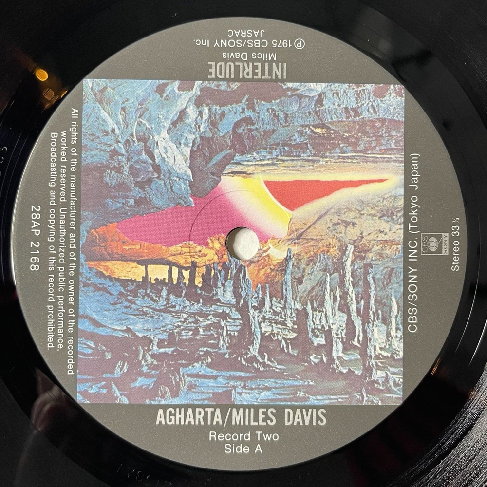 Винтажная виниловая пластинка LP Miles Davis Agharta (Japan 1981) (No Obi)