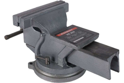 Тиски PATRIOT слесарные поворотные VR 200, ширина губок 200 мм, рабочий ход 150 мм 770000015