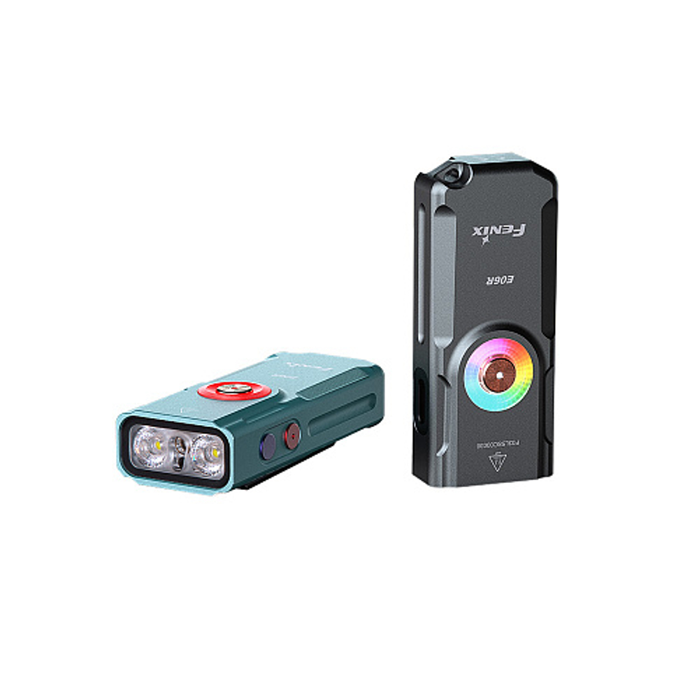 Фонарь-брелок Fenix E06R  бирюзовый