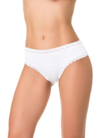 Трусики-слипы из деликатного хлопкового полотна (Размер: XL) (Цвет: черный)