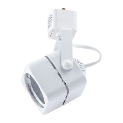 Трековый светильник однофазный ЭРА TR10-GU10 WH под лампу GU10 белый | Однофазные светильники под лампу