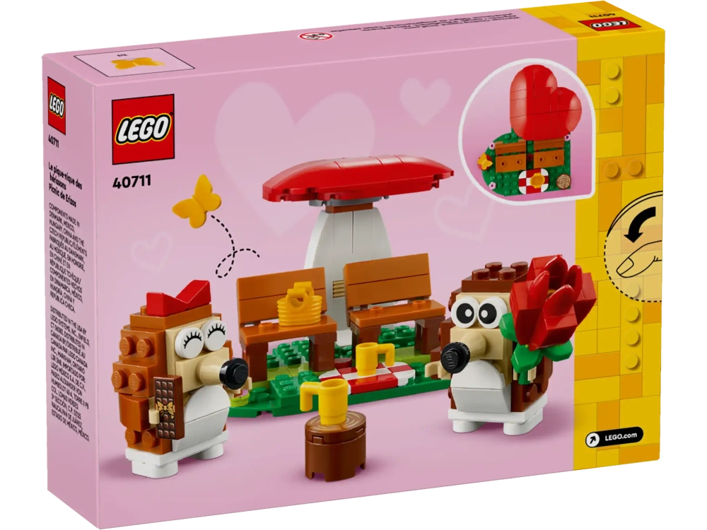 Конструктор LEGO 40711 Свидание на пикнике с ежиком