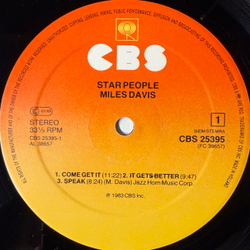 Виниловая пластинка Miles Davis ‎– Star People LP