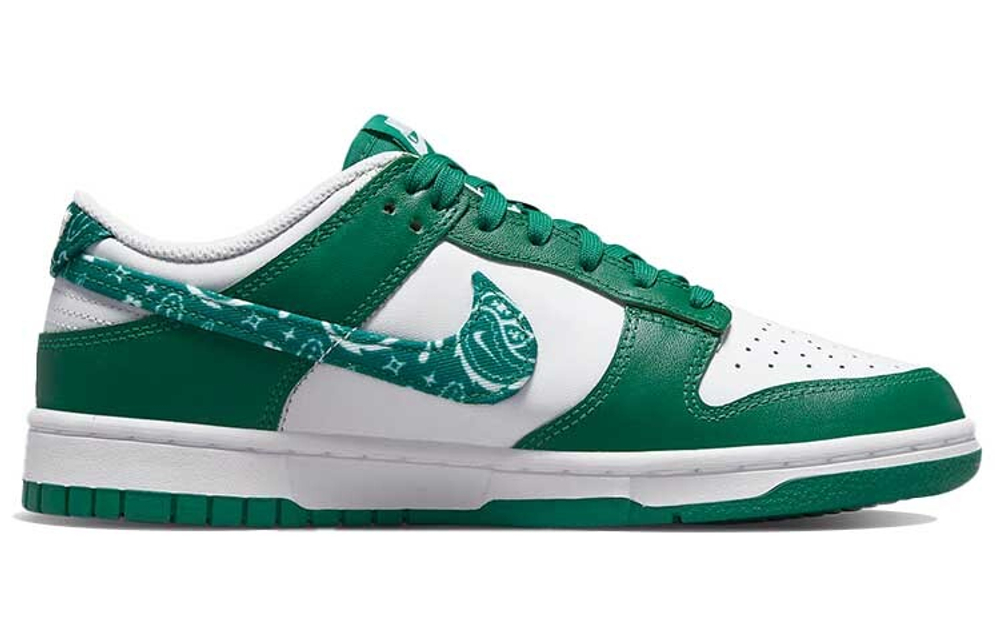 Кроссовки Nike Dunk Low Ess "Green Paisley" (Женская размерная сетка)