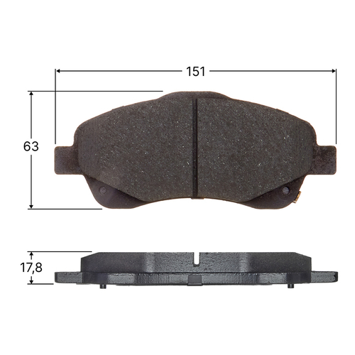 Колодки тормозные дисковые Avantech передние (противоскрипная пластина в компл.) AV1083