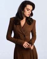 Жакет и юбка из шелкового шифона