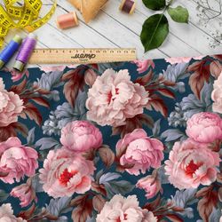 Ткань премиум флис сказочный розарий