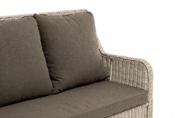 "Гляссе" диван трехместный из искусственного ротанга, цвет бежевый