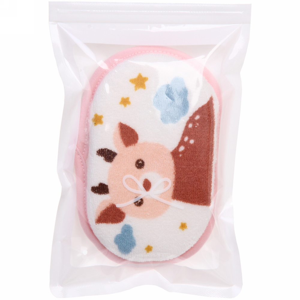 Губка для тела махровая детская «Happy baby - Оленёнок Чарли» , 13*8,5 см (ZIP пакет)