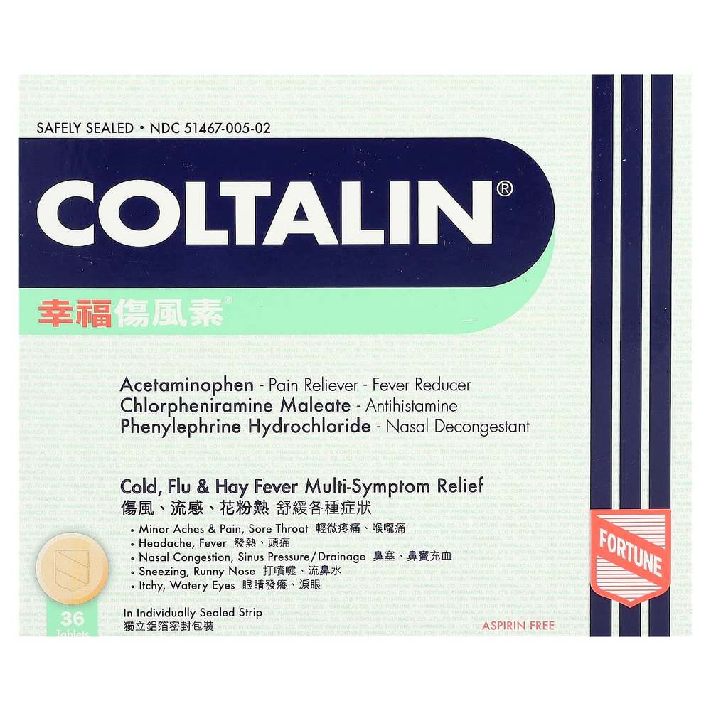 Fortune Pharm, Coltalin®, 36 таблеток
