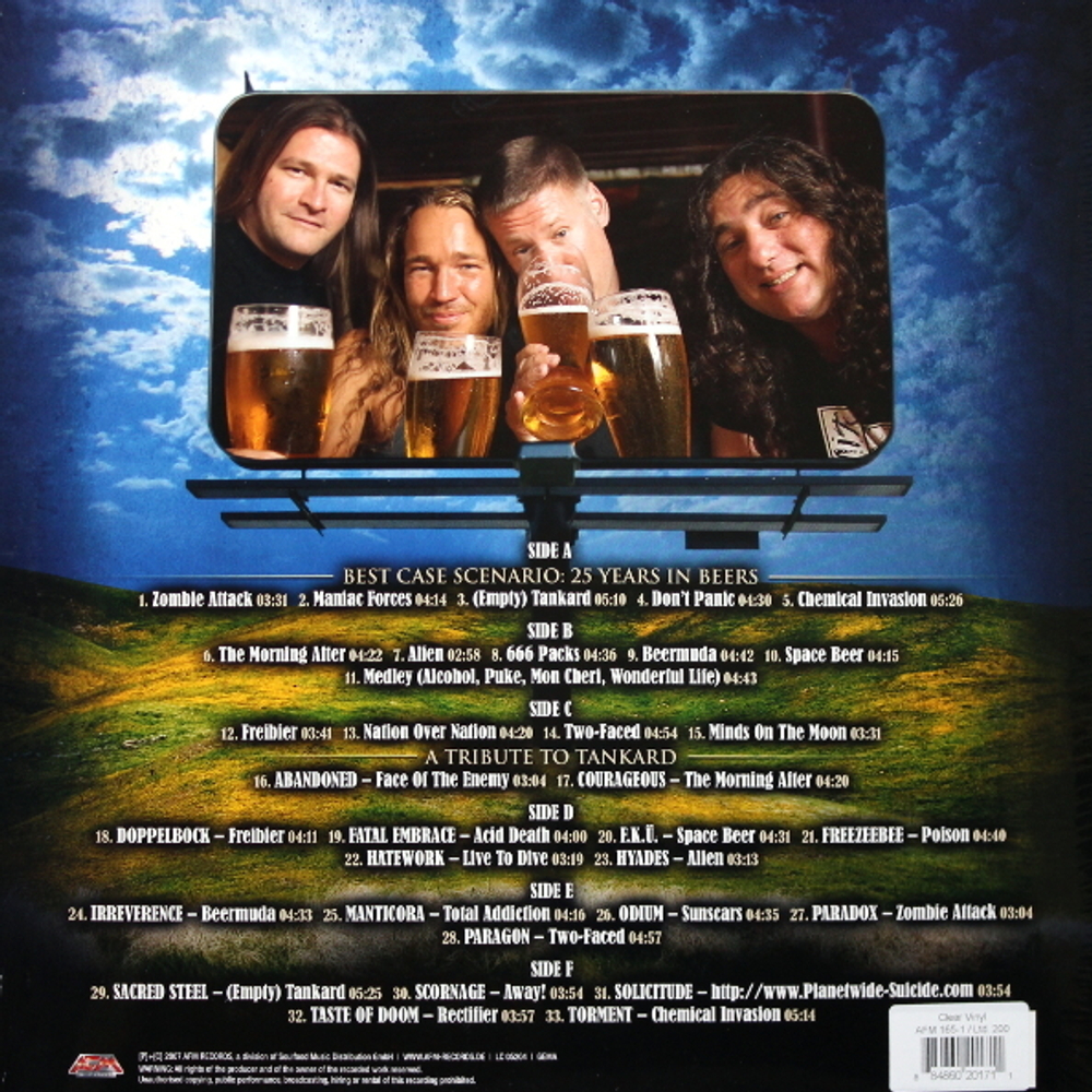 Tankard / Best Case Scenario - 25 Years In Beers (Clear Vinyl)(3LP)