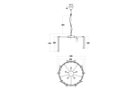 20MD3515-5GOLD Светильник потолочный d58*34см