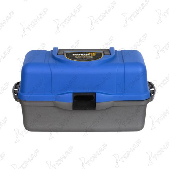 Ящик рыболова Helios трехполочный синий