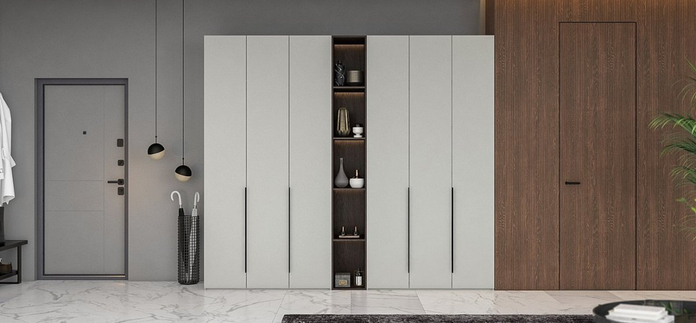 Шкаф BOSS STANDART 120 - 3Д Шиншилла серая