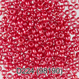 Бисер Чехия "GAMMA" круглый 4 10/0 2.3 мм D224 красный ( 98190 )