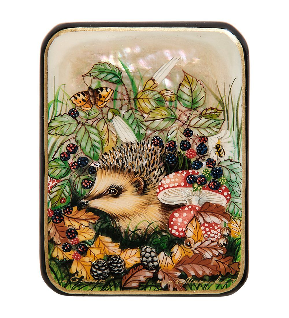 Народные промыслы ШК-55/156-B Шкатулка «Ежик» исп. Маркова