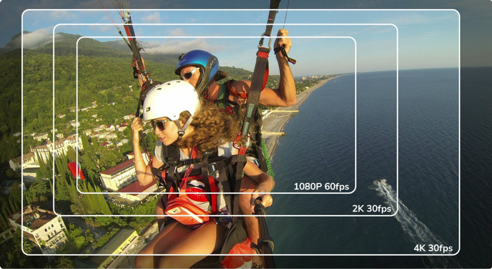 Экшн-камера SJCAM SJ8 DUAL-SCREEN, 12МП, 1200 мА·ч, черный