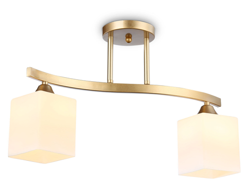 Светильник подвесной TR303119/2 CGD/FR золото/белый матовый E27/2 max 40W 500*120*300