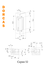 52N412 (12vdc) НЗ Электромеханическая защелка Dorcas