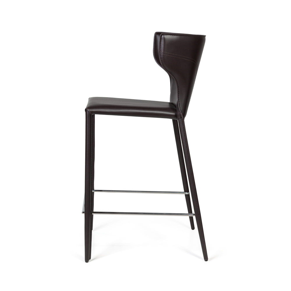Стул полубарный Austin, кожа коричневый