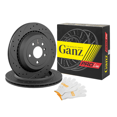 Диск тормозной задний перфорированный PRO-Line с покрытием (компл.2 шт) MB W164 GANZ GIJ06090S