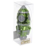 Елочная игрушка «Новогодняя ракета» 12*5*5 см, зеленый